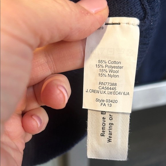 Madewell Navy Sweater with Deer Design - Picture 4 of 7